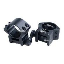 2 шт./лот 25 мм 1 дюйм " кольцо Вивер прицел фонарь рейка 20 мм Пикатинни для фонарика прицел