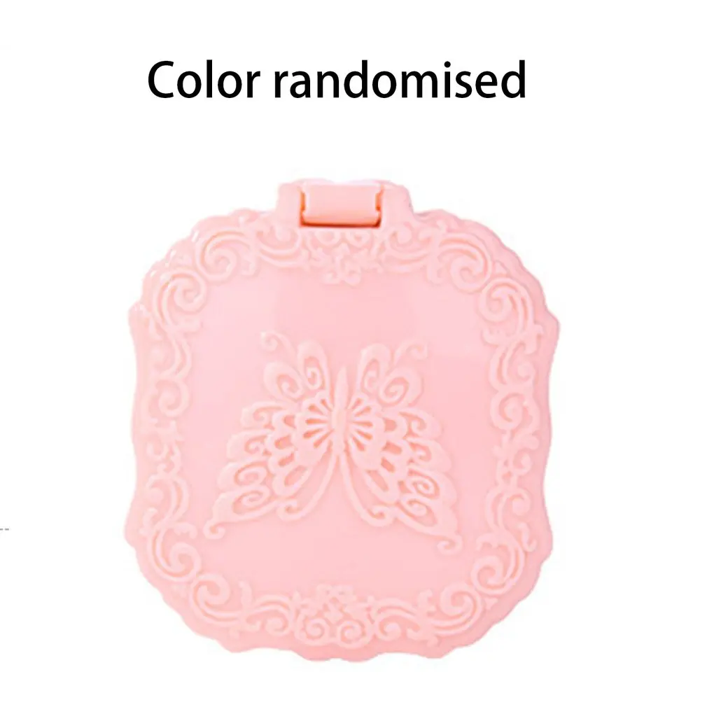 

Cute Design Handy Folding Mirror Exquisite Pocket Hand Makeup Mirror Compact Foldable Double-sided Mirror for Women