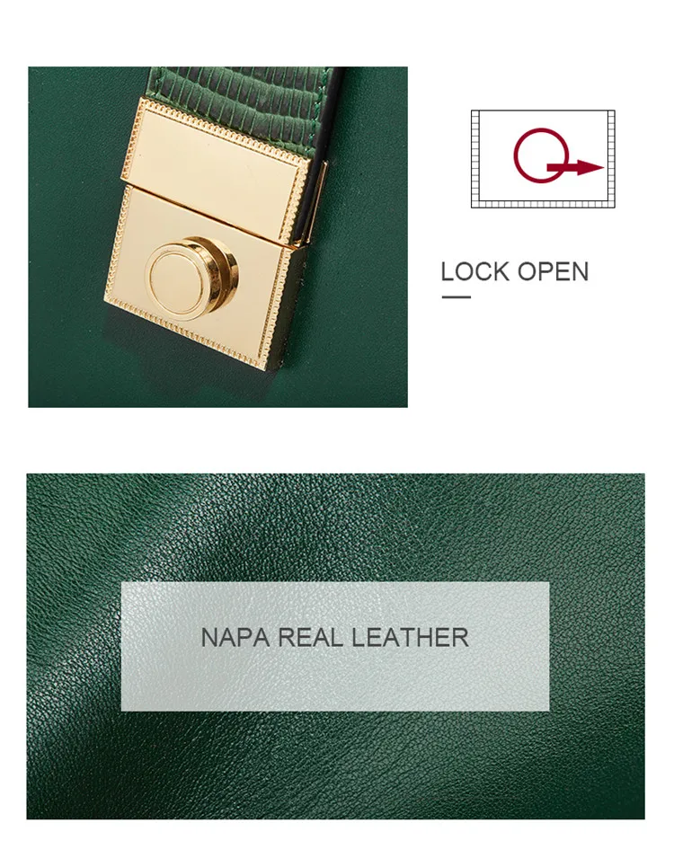 Qiwang, новинка, зеленая женская сумка, Напа, натуральная кожа, сумка-тоут со змеиным верхом и ручкой, Женская роскошная дизайнерская сумка с замком, сумочка, кошелек