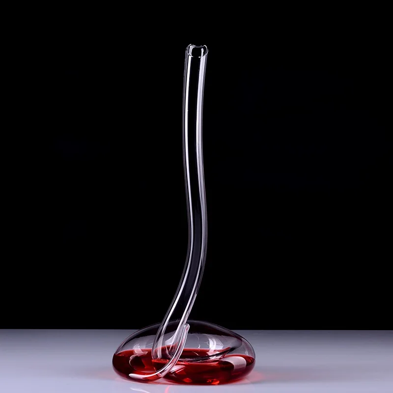 Buy Mouth blown Snake 1400ml Lead free Crystal Glass Eve Wine Decanter Aerator