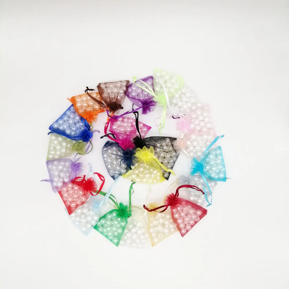 

100pcs Organza Bags 7x9cm Small Organza Gift Bags For Packaging Display Storage Bag Pouch Wedding Jewelry Christmas Gift Bag Diy