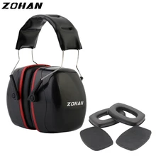 ZOHAN Ear Protection Nrr35DB Shooting Noise Protection Earmuffs Tactical Shoot Ear Plugs Anti-noise Ear Protect And Ear Pad hybon abs material soundproof ear muff anti noise earplug safety labor abatement noise protection shooting earmuffs for helmet