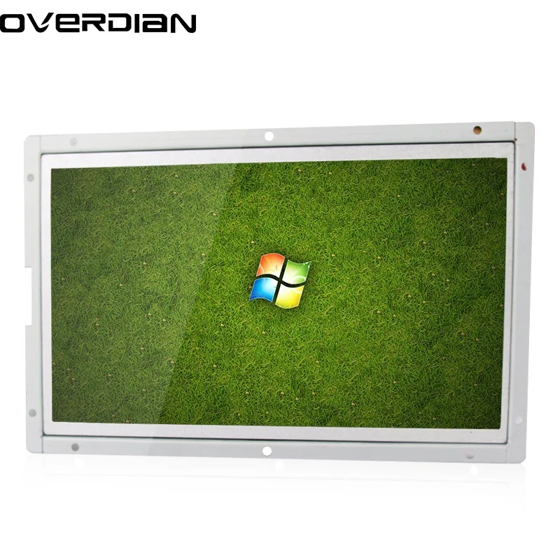 

PC Monitor 10/10.1"1280*800 Single Touch Industrial Control Lcd Monitor VGA/DVI/USB Interface White Open Frame Metal Shell
