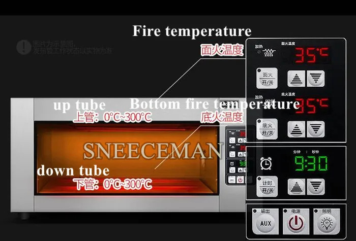 1 слой 1 лоток ресторанное оборудование Коммерческая профессиональная печь с цифровым управлением