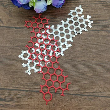 

Honeycomb Metal Cutting Dies Stencil Scrapbooking Photo Album Card Paper Embossing Craft DIY Dies Cut