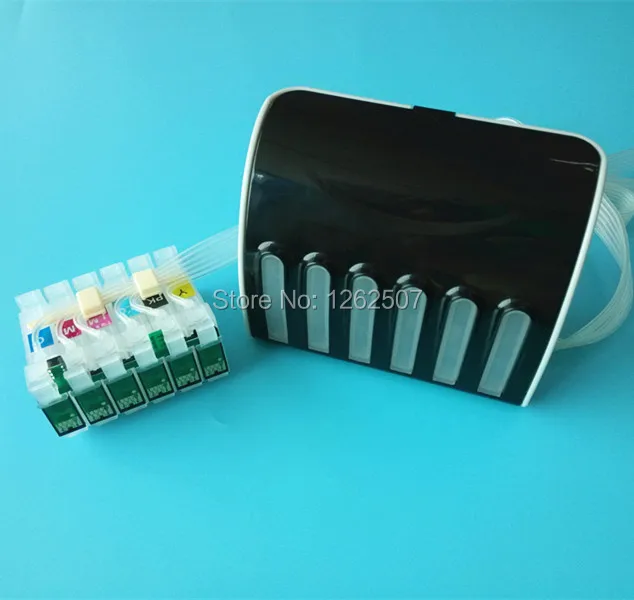 T0791-T0796 79 엡손 스타일러스 포토 1400 1500W P50 Artisan 1430 PX650 660 660 700W 710W 720용 Ciss 연속 잉크 공급 시스템