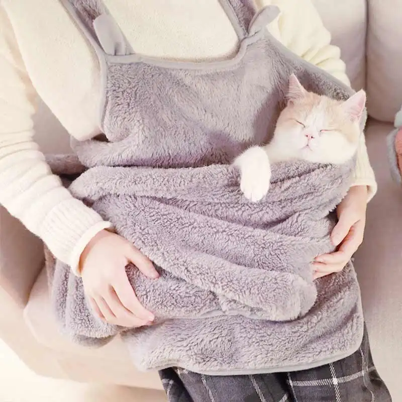 

Super Soft Long Plush Pet Bed Kennel Dog Round Cat Winter Warm Sleeping Bag Puppy Cushion Mat Portable Cat Supplies 72/61/31cm
