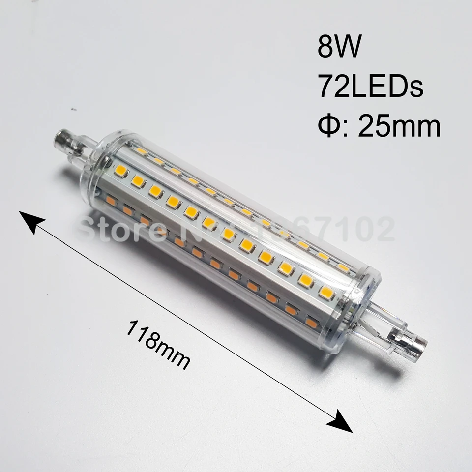 78 мм 118 R7S светодиодный ная лампа 5 Вт 10 SMD 2835 Точечный светильник почка 90 260 в