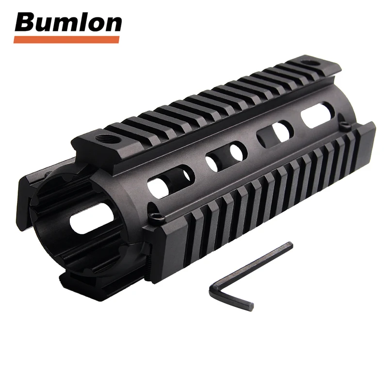 

Quad Rail Handguard 4" 6.7" 9" Keymod Rail Fit Picatinny Weaver for AR15/M16 Rifle Hunting Airsoft HT1-0020