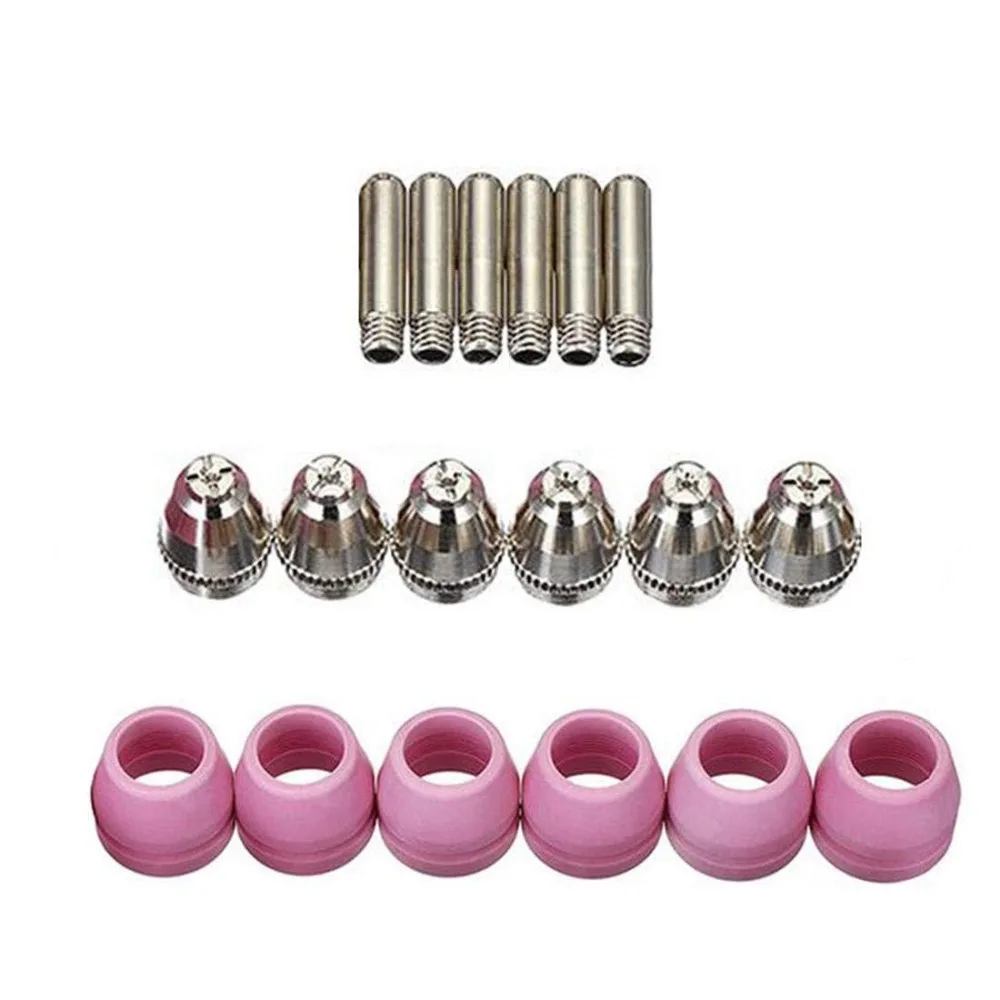18PCS AG60 SG55 CUT60 LGK60 Electrode Plasma Cutter Torch Consumables Nozzle CUT 60 for AG60/SG55 Pilot Arc Welding Torch Tools 18PCS AG60 SG55 CUT60 LGK60 Electrode Plasma Cutter Torch Consumables Nozzle CUT 60 for AG60/SG55 Pilot Arc Welding Torch Tools