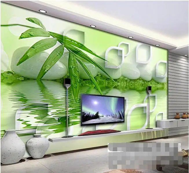 3d Wallpaper Custom Mural Non Woven 3d Room Wallpaper Hd 3 D Tv Setting Wall Water Bamboo Murals Photo 3d Wall Mural Wallpaper Wallpaper Cost Wallpaper Rosewallpaper French Aliexpress