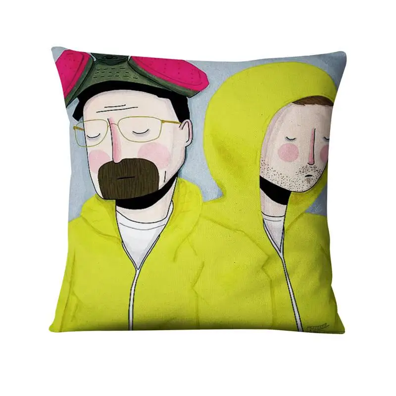 Simple Cartoon Illustration Printed Pillowcase Home Pillow Decoration Scandinavian Art Cushions Home Decor Sofa Throw Pillow 