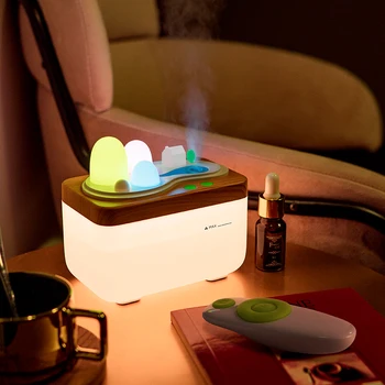 

420ML USB Air Humidifier With Remote Control Dimmable LED Light Ultrasonic Essential Aromatherapy Oil Diffuser For Bedroom