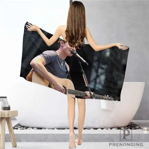 Face or Bath Towel На заказ shawn-mendes(1) тряпка для ванной комнаты полотенце s полотенце для лица/банное полотенце для душа s Размер 33x74 см/72x143 см#18-12-17-05-231 - Цвет: Face or Bath Towel
