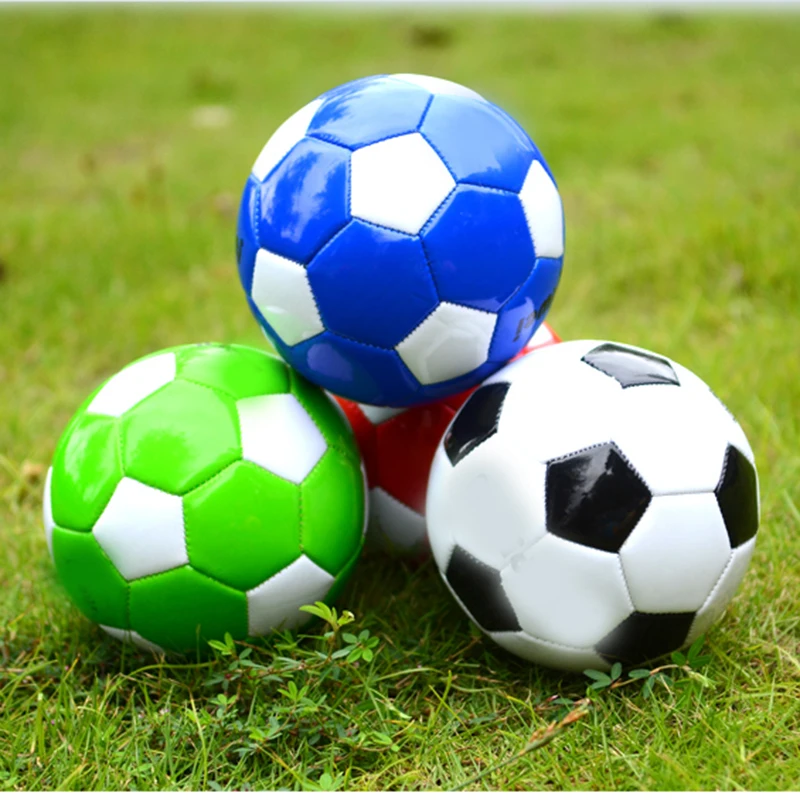 

Size 2 Inflatable Football Toy 15cm Colorful Outdoor Sports Soccer Balls Kids Toy Kindergarten Toys Training Aid Football