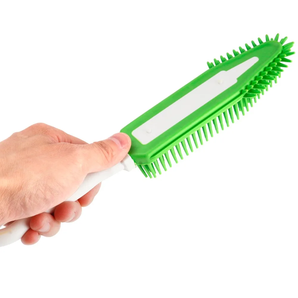 Portable Soft Silicone Pet Dog Cat Hair Brush Comb Home Sofa Carpets