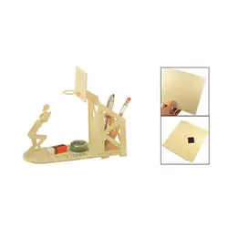 Sosw-деревянный Баскетбол Pen Holder ремесло Строительство Kit сборку головоломки игрушки