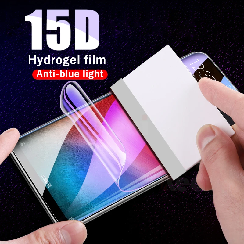 15D Anti-blue light Hydrogel Film For Xiaomi Mi 9 SE 9t 8 A2 A1 Lite Screen Protector For Xiaomi Redmi Note 7 K20 Pro Not Glass