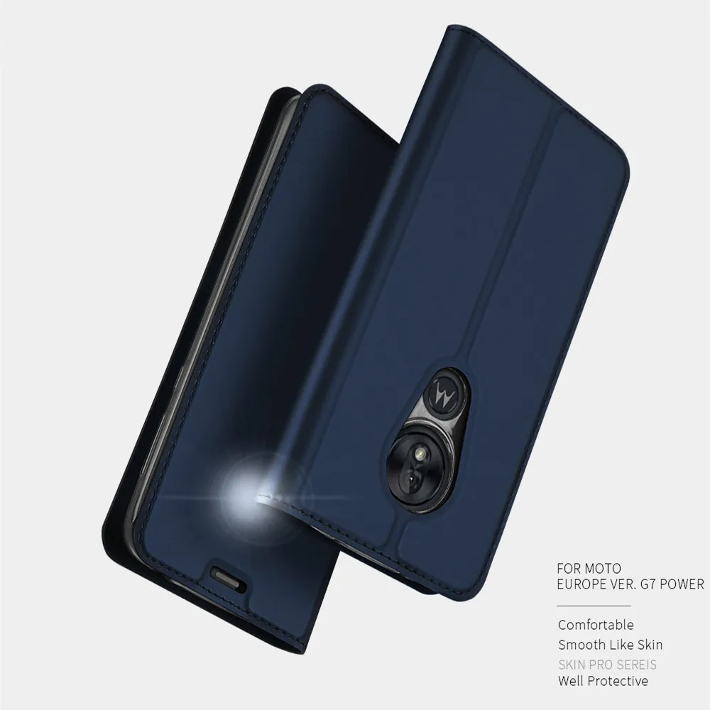 

For Motorola Moto G7 Power Case Hight Quality Flip PU Leather Case For Motorola Moto G7 Power Magnetic Wallet Cover Stand Holder