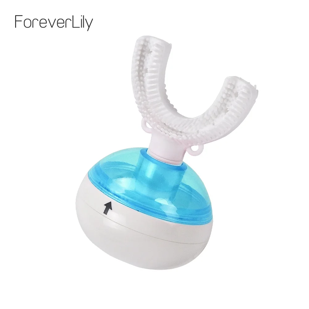 

360 Degrees Sonic Automatic Electric Toothbrush USB Rechargeable Intelligent Ultrasonic Silicon Toothbrush 4 Modes U Type Timer