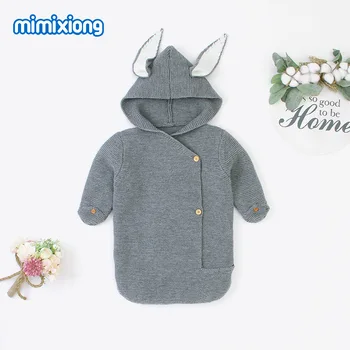

2019 New Hot Sale Baby Blanket & Swaddling Knitted Rabbit Sleeping Bag Soft Envelope Swaddling Sleeping Blanket Summer Autumn