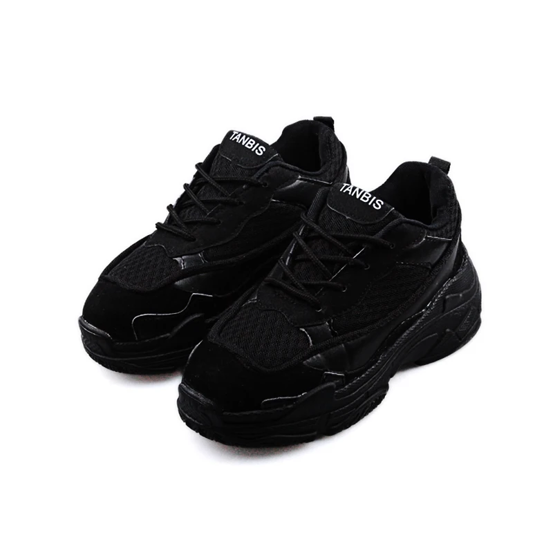 

Spring and autumn new thick-soled flat shoes women's running mountaineering comfortable lace casual shoes.