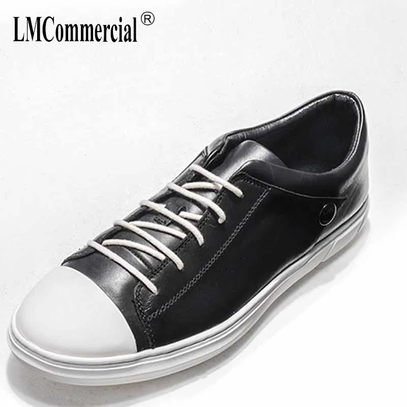 

spring autumn summer British retro men's shoes all-match cowhide breathable sneaker fashion boots men casual shoes Leisure male