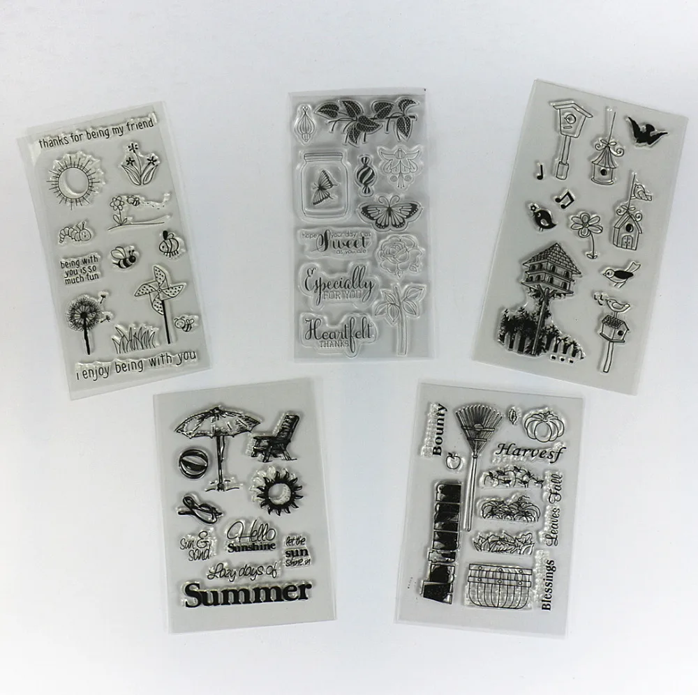

N clear stamps for scrapbooking transparent rubber stamp holiday natural country beach life theme variety pattern