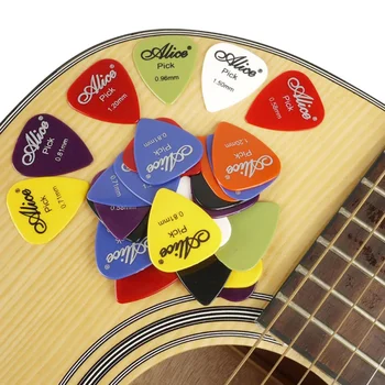 

100/24/30/40/50 Pcs Guitar Picks Alice Acoustic Electric Guitar Accessories Musical Instrument With Box Case 2018