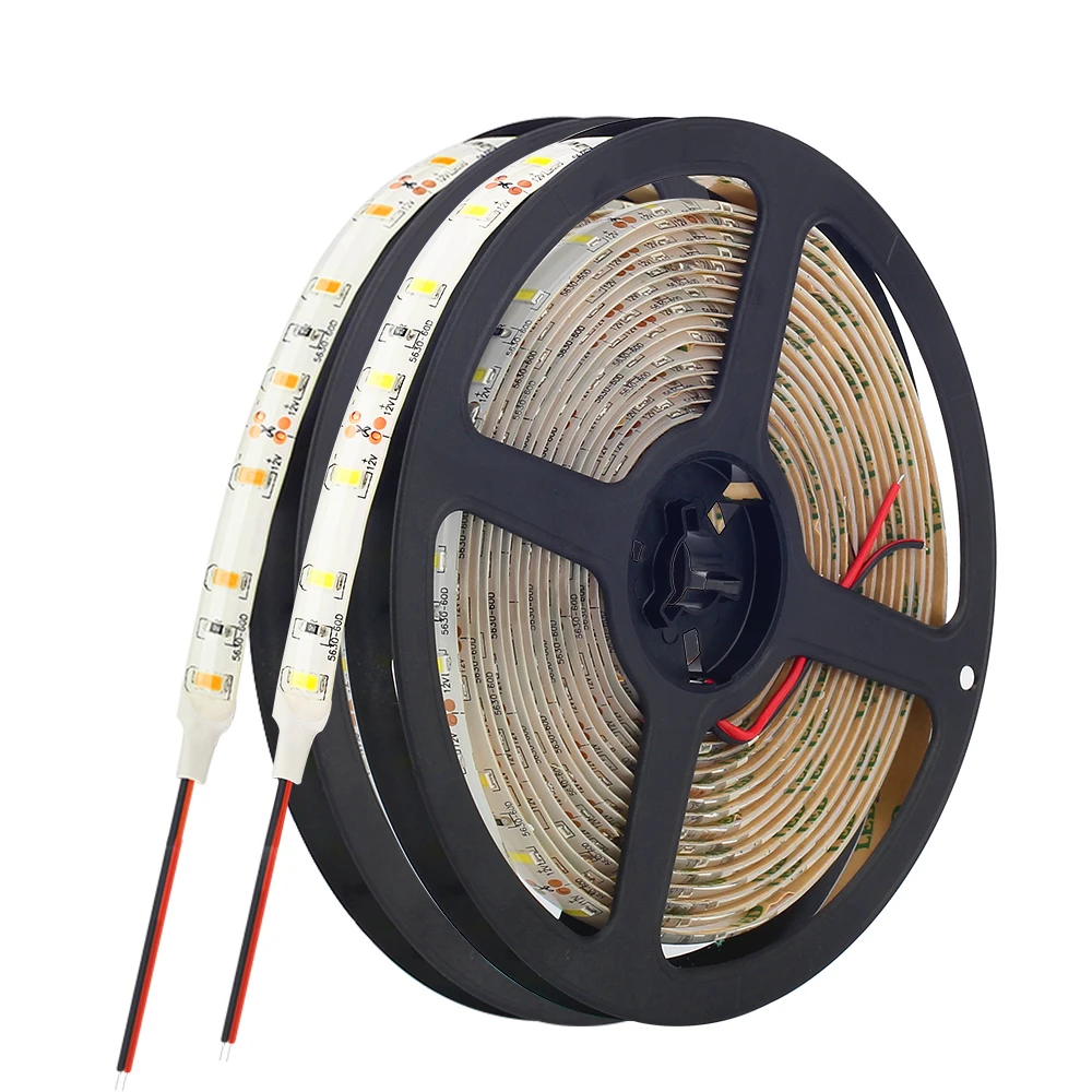 Светодиодные ленты 5630 60 светодио дный s/m 5 м/лот DC12V гибкие полосы света супер