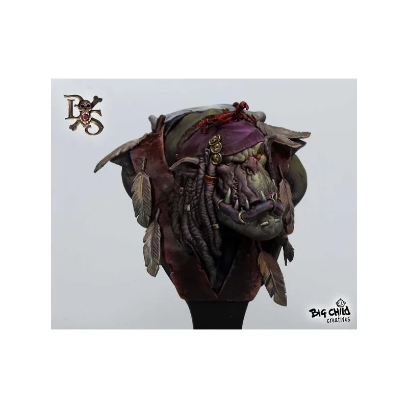 

[Loong Way Miniatures] Big Child Creatives PAPA JAMBO THE MIGHTY SHAMAN BUST Resin Miniature