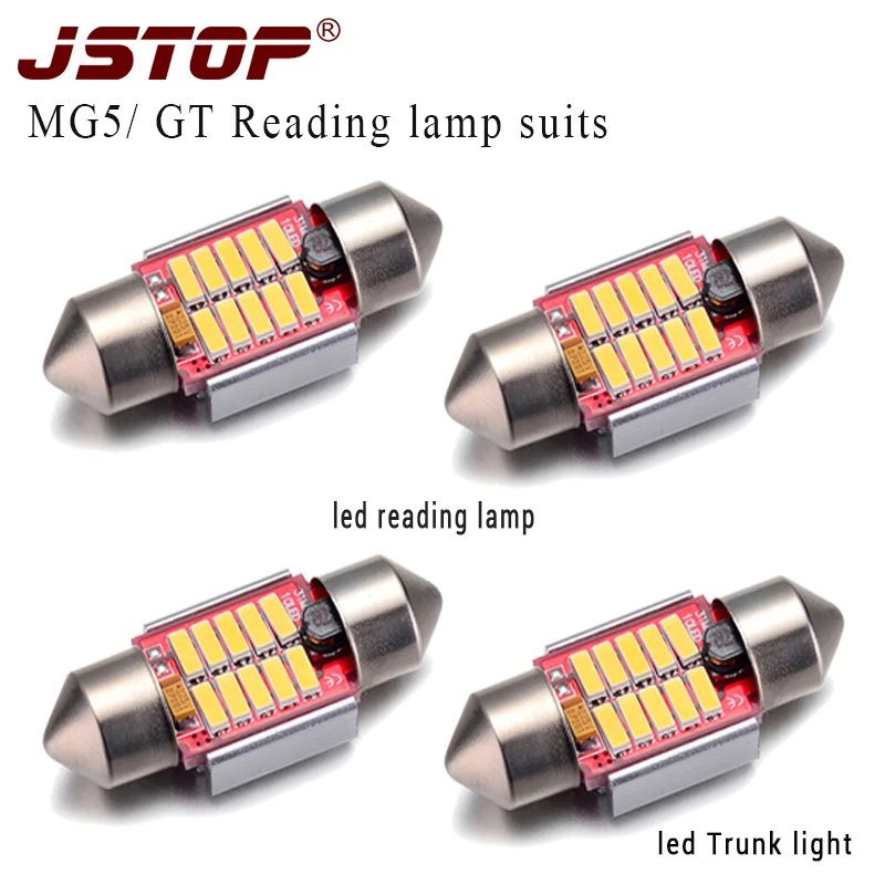 JATOP 4piece/set high quality car reading light led canbus bulbs 12V