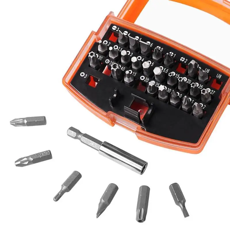 32 шт. Screwdriver Набор отверток с крестовыми прорезями Torx Bit, инструменты для ремонта компьютера, многофункциональная отвертка, набор