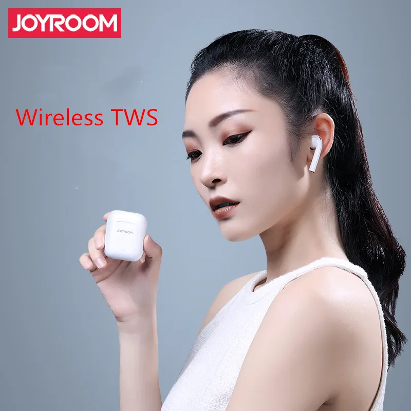 

Joyroom Binaural TWS Bluetooth 5.0 Headset support wireless charging automatic matching long standby for Android IOS