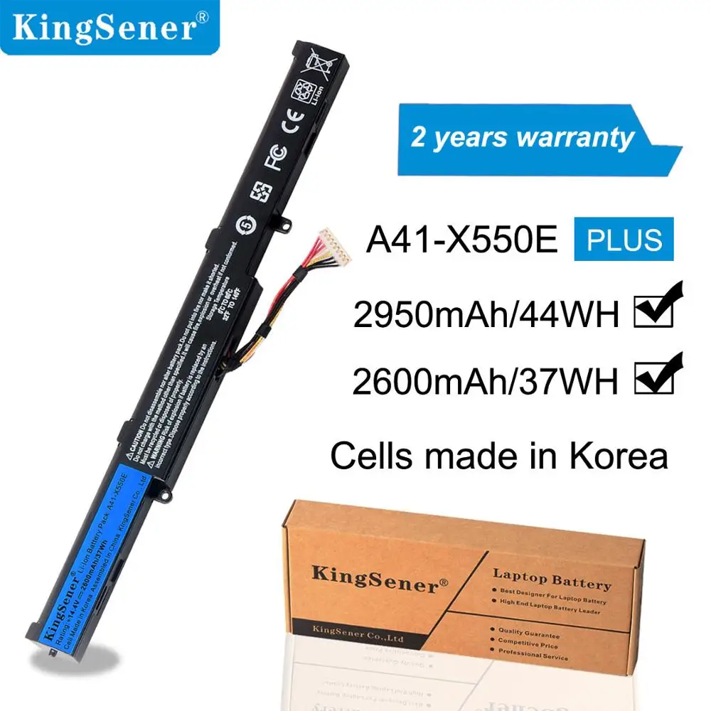 KingSener A41 X550E батарея для ASUS X450 X450E X450J X450JF A450J A450JF A450E F450 F450C F450V F450E X751MA X751l K751L X750JA|laptop