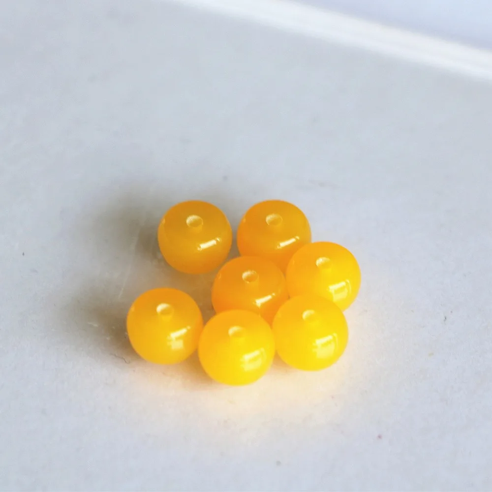

Yellow resin beeswax Wholesale/retail new arrival hot selling 8X5mm abacus loose beads findings accessories 15 inches B87