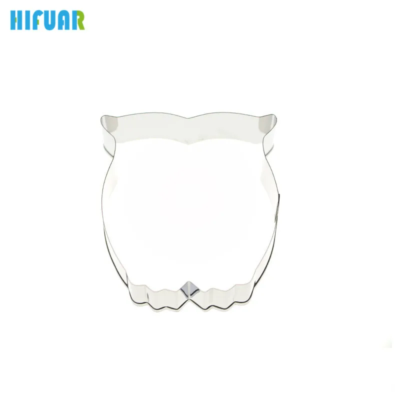 

New Owl Shape Stainless Steel Cookie Cutter Metal Baking Biscuit Mould Cook Tool Cute Anmial Cookie Cutter Decorating Tool