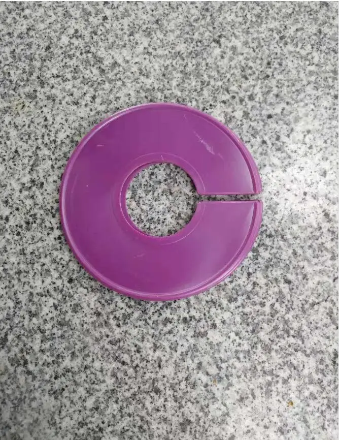 5 пустых круглых стоек пластиковые кольца для одежды Размер разделителей подходит для круглых квадратных пробок бирки для одежды Размер маркировочное кольцо - Цвет: Светло-фиолетовый