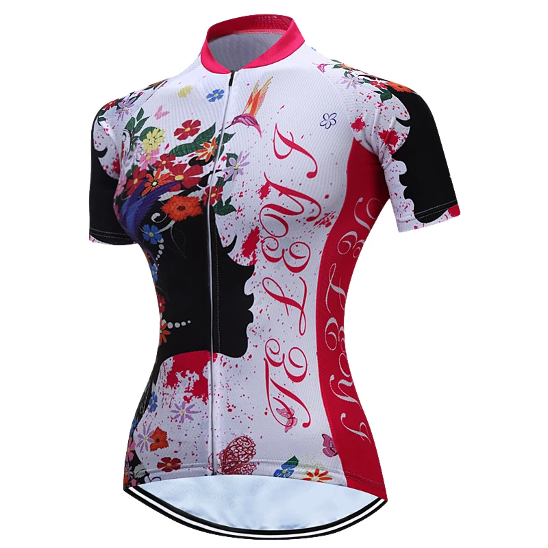 Weimostar Для женщин MTB с коротким рукавом Костюмы Велоспорт Джерси футболка спортивная одежда для велоспорта Одежда Размеры S-5XL