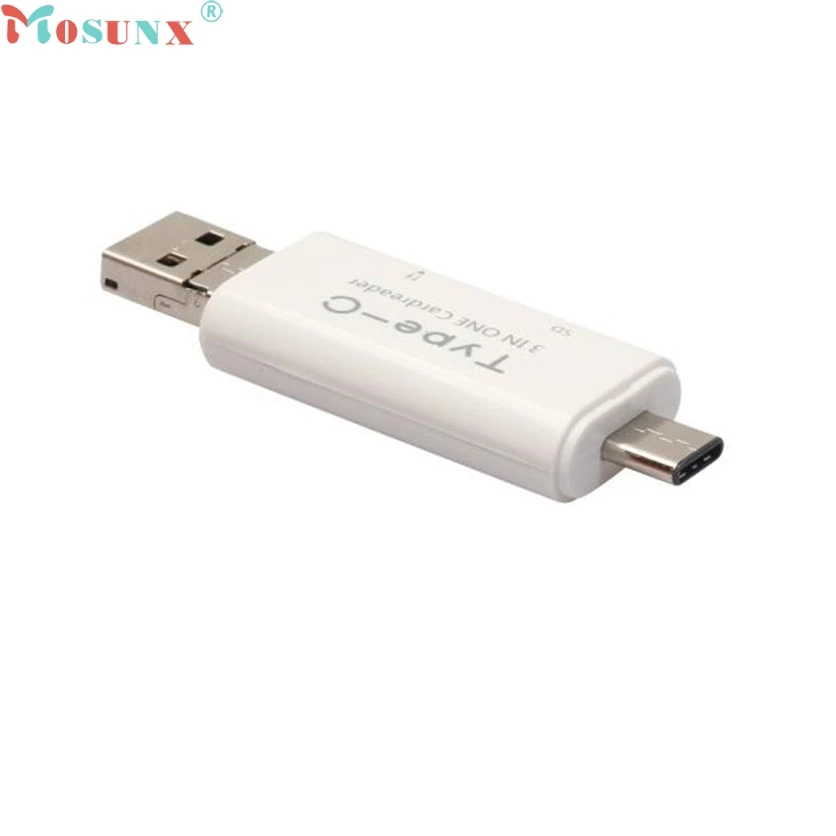 Mosunx simplestone 3в1 Тип C Micro USB OTG TF SD Флешка картридер USB 3,1 адаптер для Macbook oct20