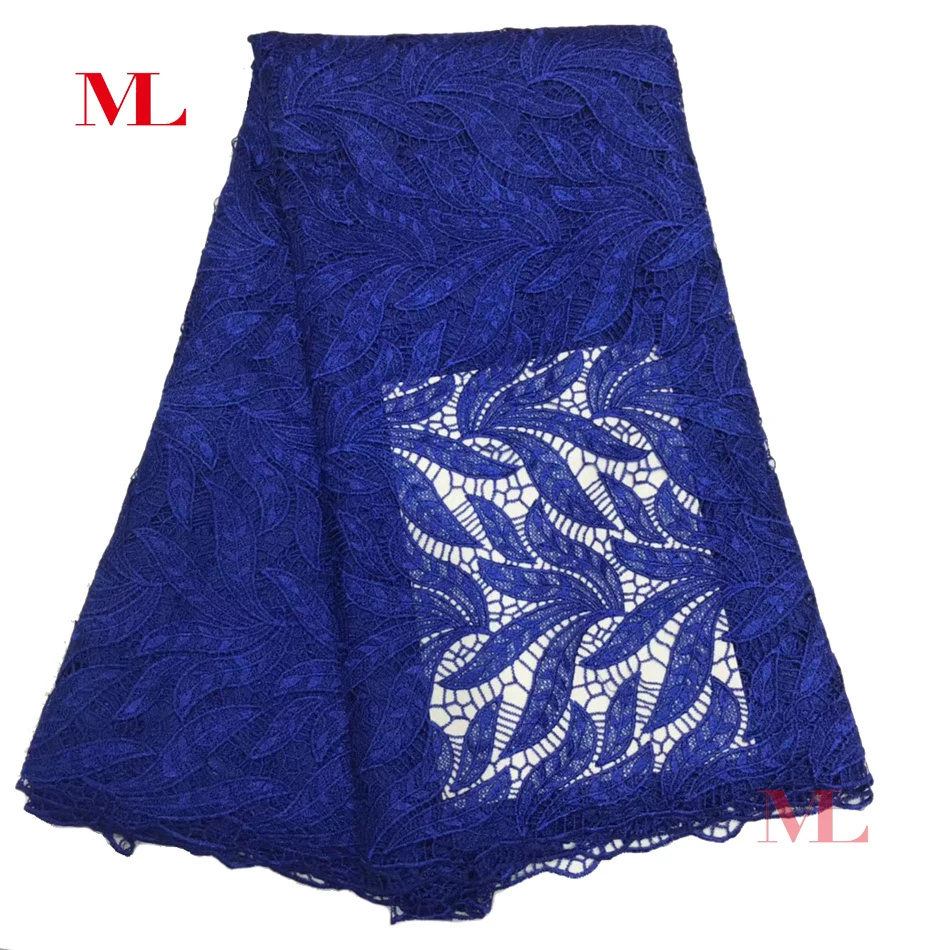 

African Lace Fabrics 5Yards Guipure Lace Fabric High Quality Nigerian Cord Lace Fabric For Wedding Dresses