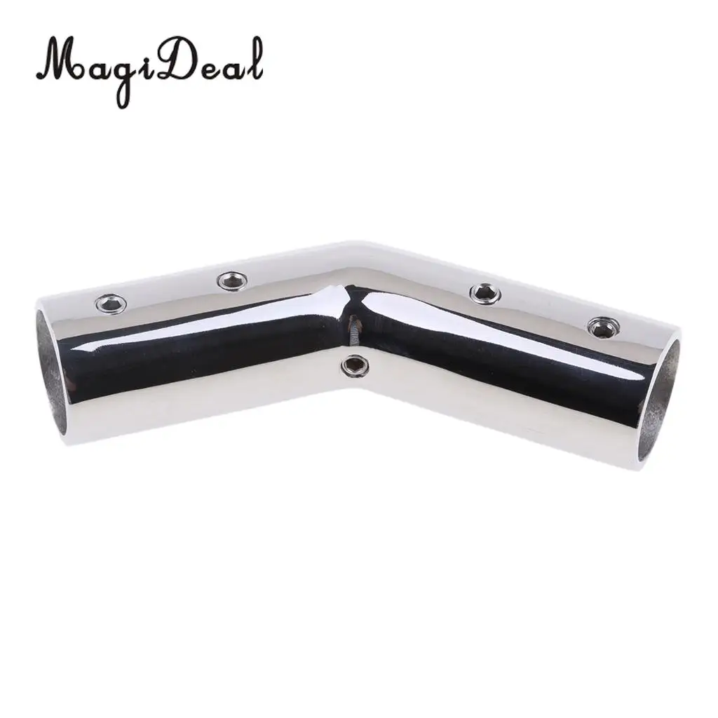 MagiDeal Durable Stainless Steel Marine Boat Hand Rail 140 Degree Bow Form 7/8' 22mm for Kayak Canoe Boating Dinghy Yacht Silver