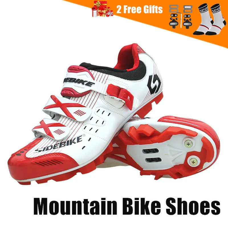 SIDEBIKE/велосипедная обувь из микрофибры для мужчин и женщин; обувь для горного велосипеда; дышащая обувь на нейлоновой подошве для горного велосипеда с липучкой