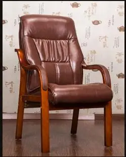 Стол и стул. Кожаное кресло. С фиксированным подлокотником угловой офисный стул. Эргономичный компьютерный стул продукт. 07