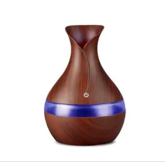 

300ml USB Wood Grain Electric Aroma Essential Oil Diffuser LED Lights Ultrasonic Air Humidifier Aroma Diffuser for Home