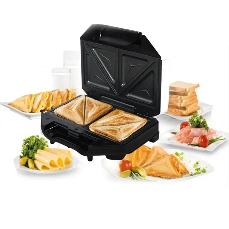 

Multi-functional Electric Triangle Sandwich Makers BBQ Grilling Plate Waffle Toaster Breakfast Machine Barbecue Oven EU Plug