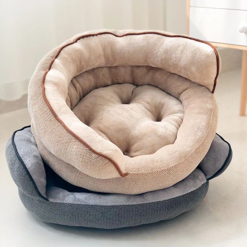 Luxury Warm Pet Nest Autumn Winter Medium Dog Bed Anti skid Pet Dog
