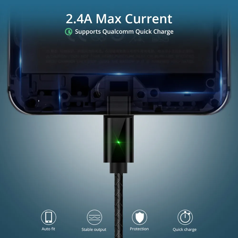 FONKEN 2 в 1 usb type C Магнитный кабель Micro USB Магнитный кабель для телефона 1 м светодиодный шнур для зарядки мобильного телефона Кабели из искусственной кожи type-C