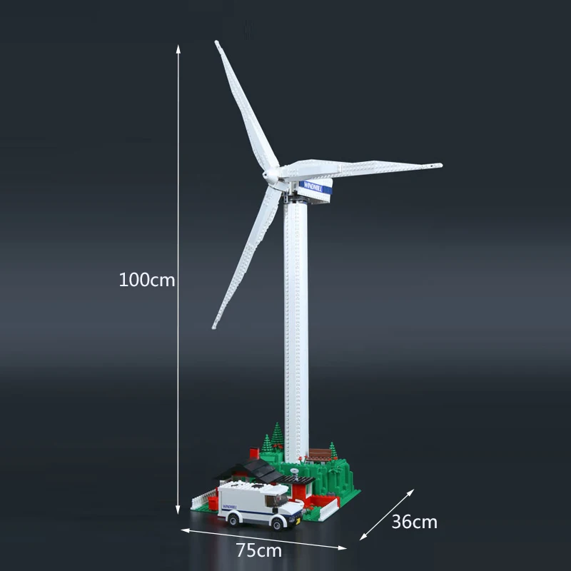 873 шт 37001 уличная серия совместима с 4999 Vestas ветряная турбина детские строительные