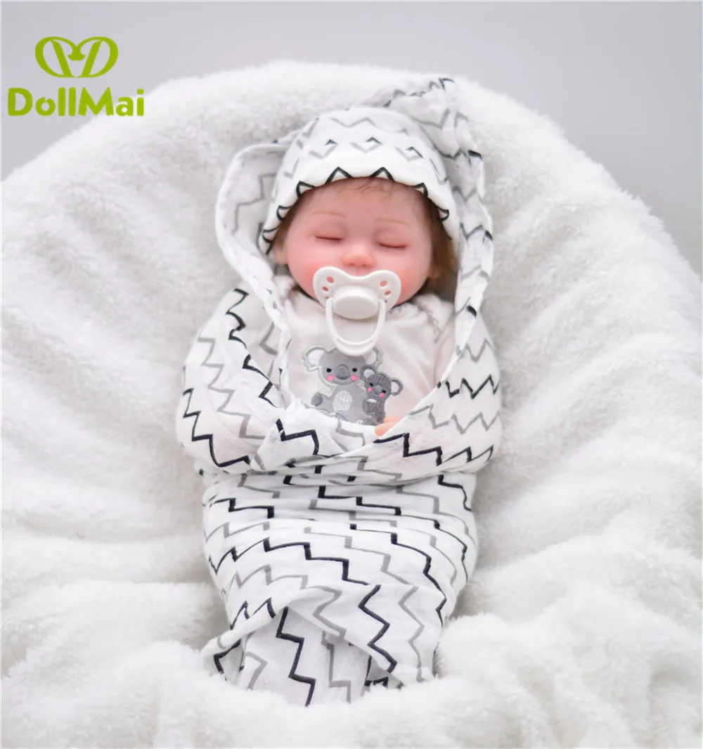 Bebes reborn menino 40 см Силиконовая Кукла для новорожденных мальчиков спящие куклы